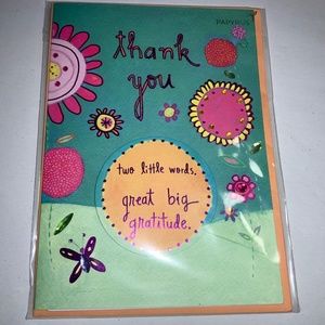 Papyrus Thank You Card new